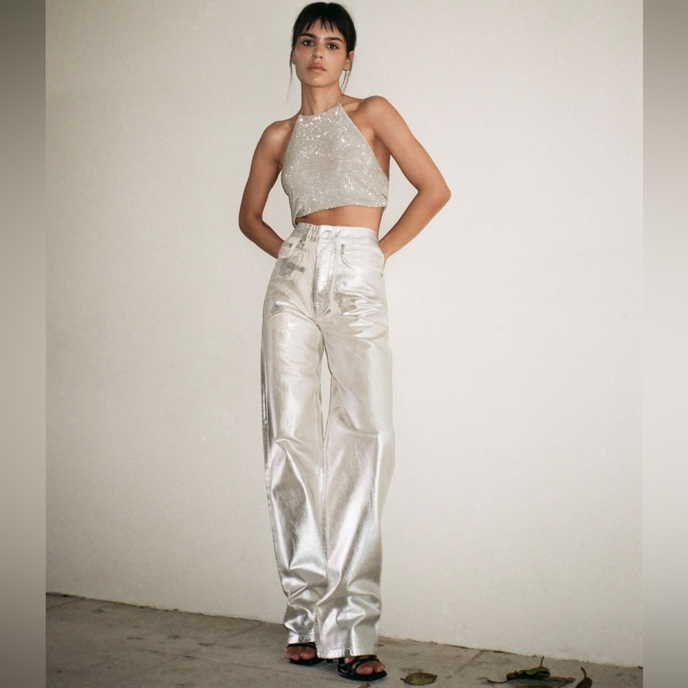 ZARA ZW MID-RISE BOYFRIEND JEANS